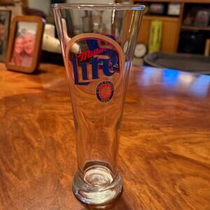 Rusty Wallace #2 Miller Lite NASCAR Pint Glass Racing Beer Barware Collectible